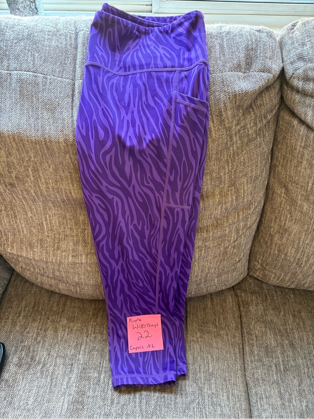 Constantly Varied Gear Purple Wild Things Capris XL